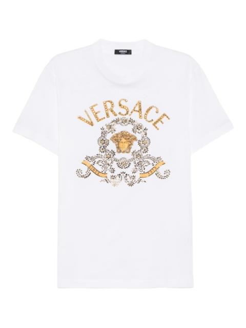 VERSACE embroidered T-shirt
