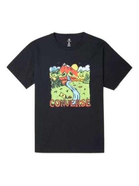 Converse Neon Horizon Graphic T-Shirt 'Black' 10023268-A01