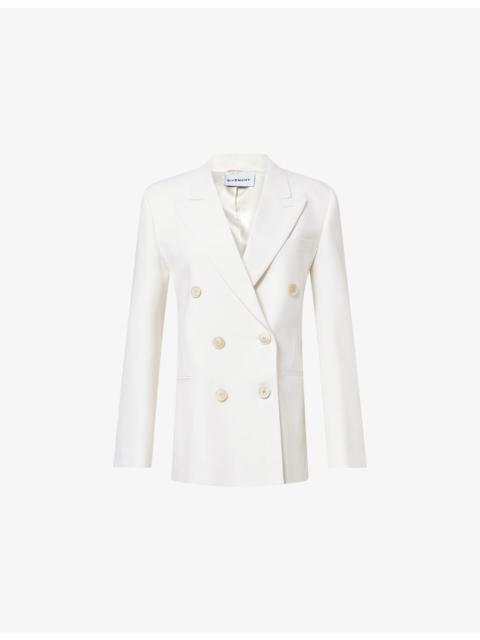 Givenchy Peak-Lapel Double-Breasted Wool-Blend Jacket