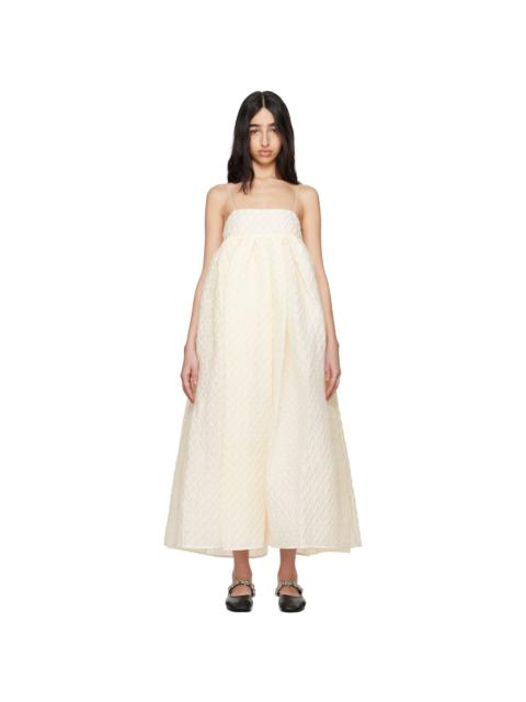 CECILIE BAHNSEN White Beth Midi Dress