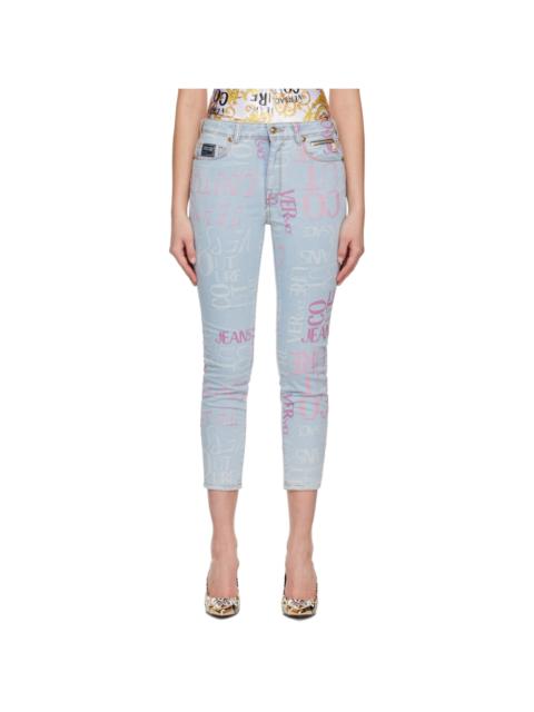 Indigo Jacquard Jeans