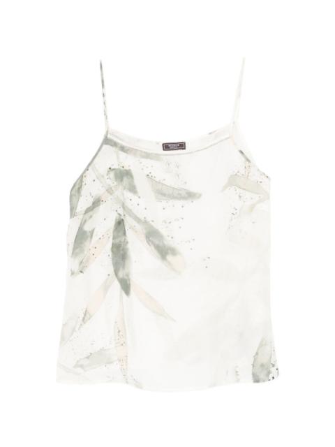 PESERICO leaf-print top
