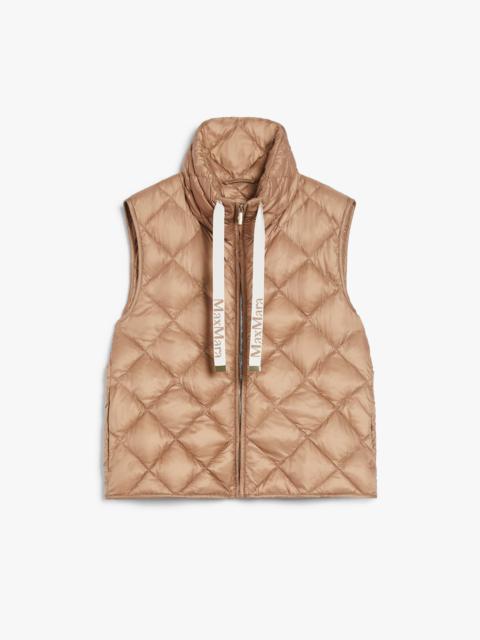 Max Mara TREGIC Water-repellent canvas padded gilet | REVERSIBLE