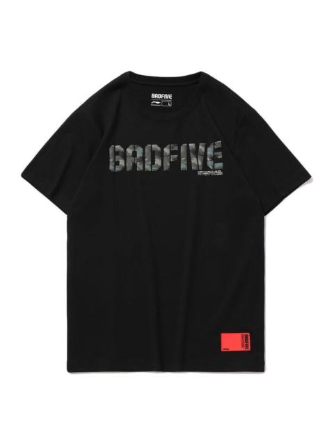Li-Ning Li-Ning BadFive Camo Logo T-shirt 'Black' AHSP077-6