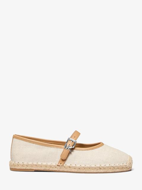 MICHAEL KORS Lynn Canvas Ballet Espadrille