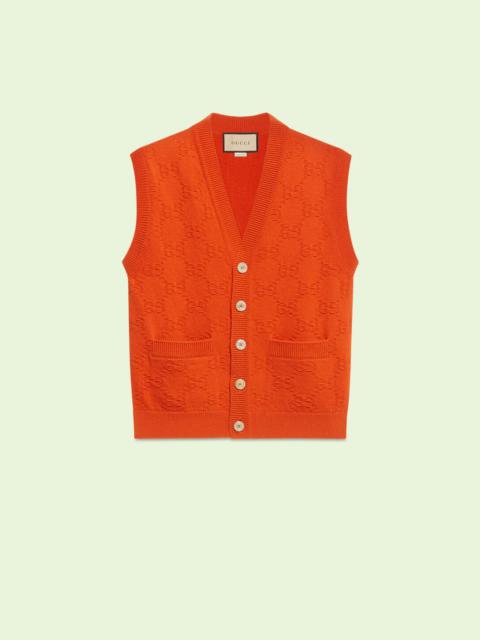 GUCCI GG wool jacquard vest