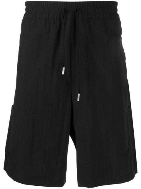 Heron Preston logo-patch track shorts