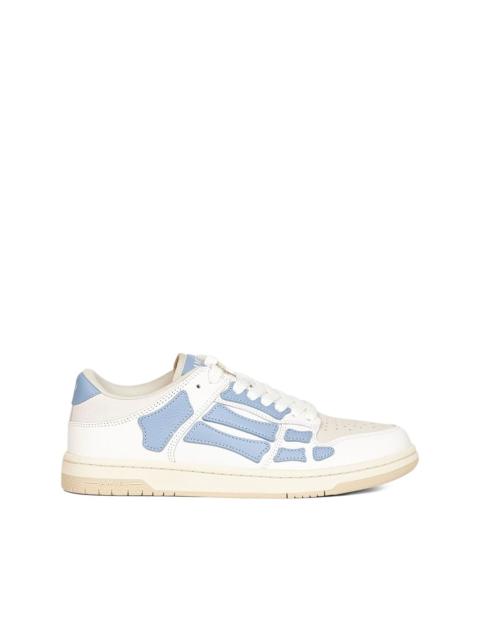 AMIRI skeleton-appliqué leather trainers