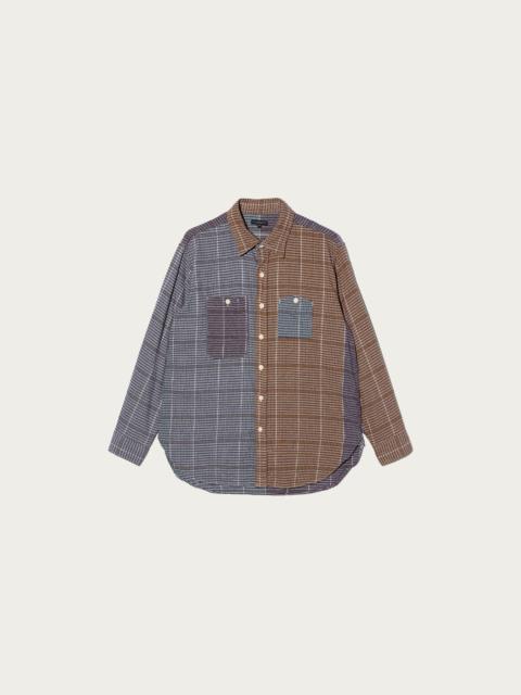 Engineered Garments Work Shirt - Multi Color Cotton Color Block Check