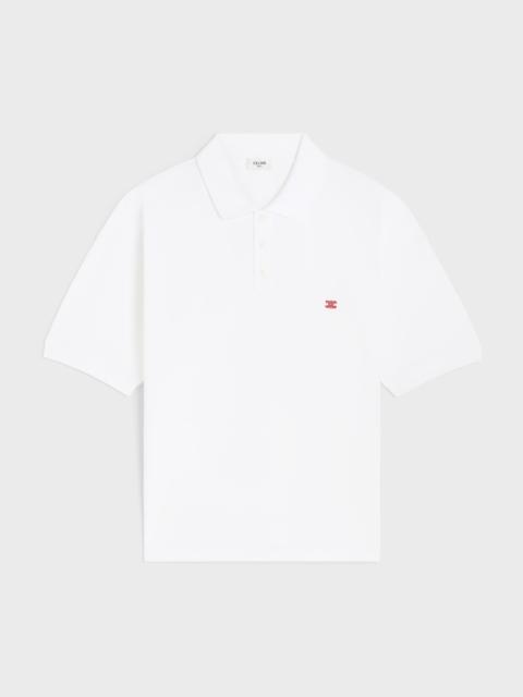 CELINE polo shirt IN PIQUE COTTON JERSEY