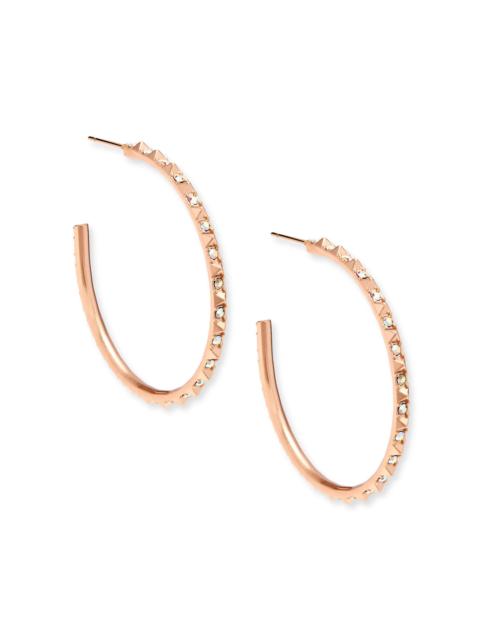 KENDRA SCOTT Veronica Hoop Earrings in Rose Gold