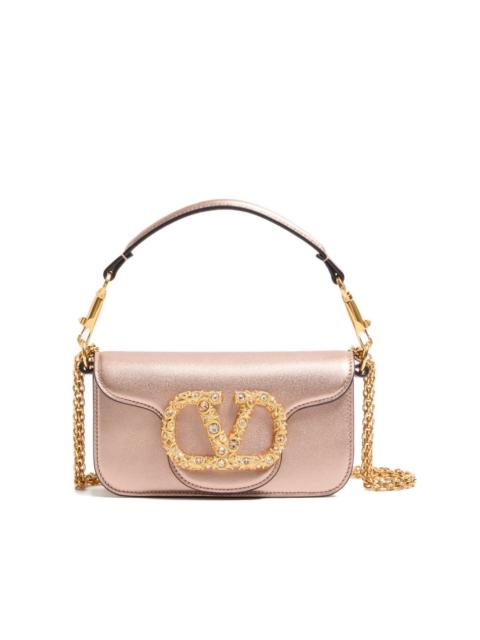 Valentino small Locò jewel-logo leather shoulder bag