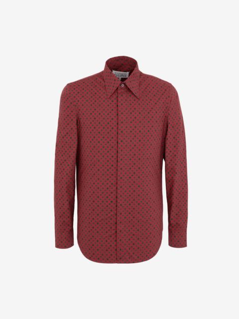 Maison Margiela Tie print poplin shirt