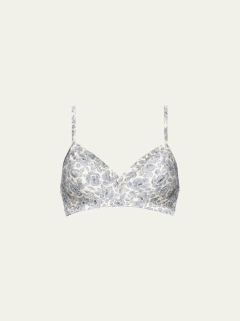 ERES Cueillette Floral-Print Triangle Bralette