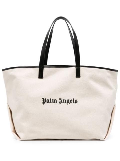 Palm Angels PALM ANGELS WOMEN Classic Logo Tote Bag Off White/Black