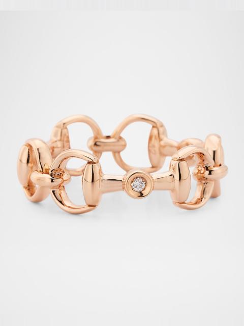 GUCCI Horsebit 18K Diamond Ring