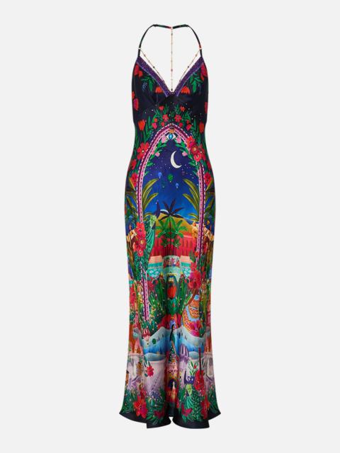 CHAIN DETAIL SLIP DRESS