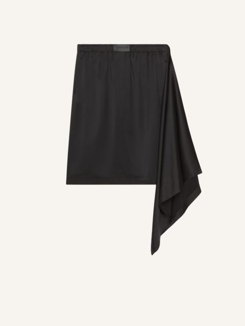 courrèges DRAPED SATIN SKIRT