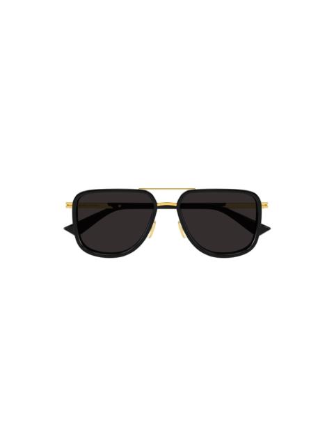 Bottega Veneta AVIATOR SUNGLASSES (GOLD/GREY)