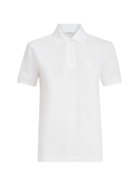 Brunello Cucinelli stretch cotton piqué polo shirt with logo