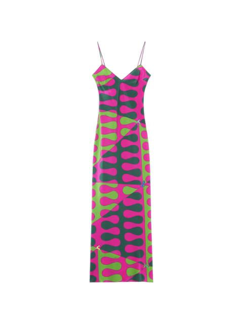 PUCCI abstract print silk camisole-dress