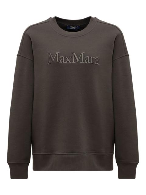 'S Max Mara Monza embroidered-logo patch-pocket sweatshirt