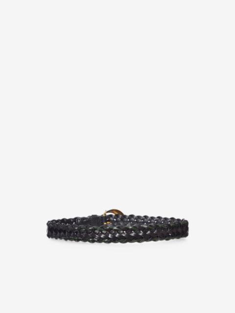 Etro braided leather belt
