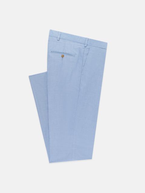 J. PRESS MADE-IN-USA BLUE COTTON CHAMBRAY TROUSER