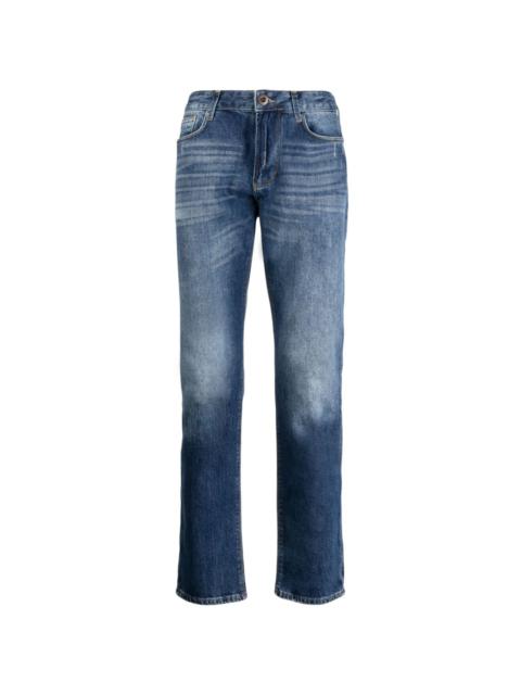 low-rise straight jeans