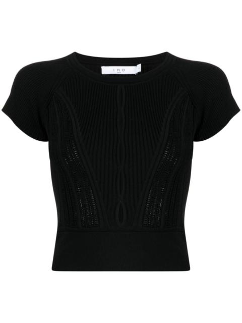 IRO cut-out ribbed top