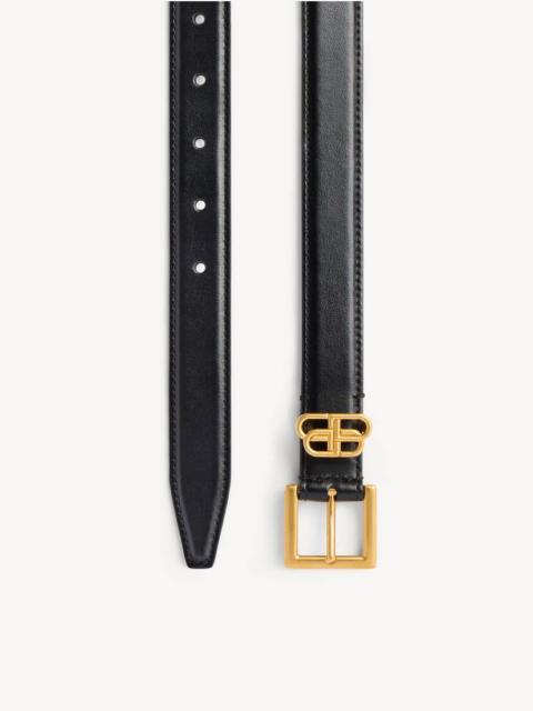 BALENCIAGA Women's Bb Loop Belt in Black