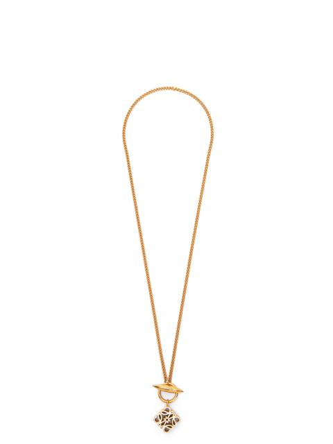 Loewe Anagram pendant necklace in metal