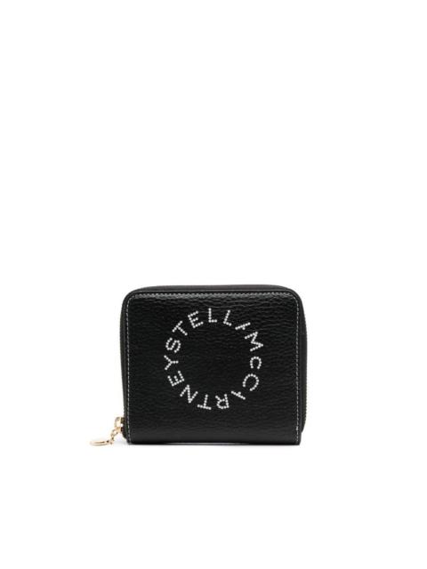Stella McCartney logo-print detail zipped wallet