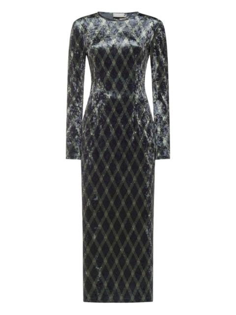 Pierre-Louis Mascia diamond-pattern maxi dress