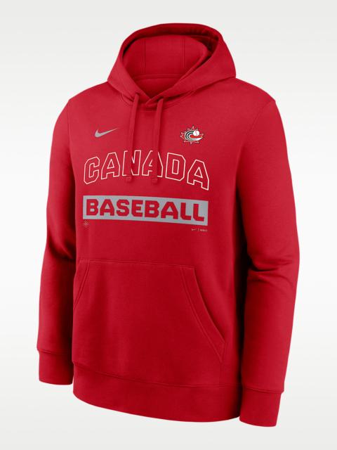 Nike Canada National Baseball Team 2026 World Baseball Classic Club Men's Nike Pullover Hoodie