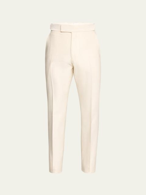 TOM FORD Men's Cannete Flat-Front Trousers