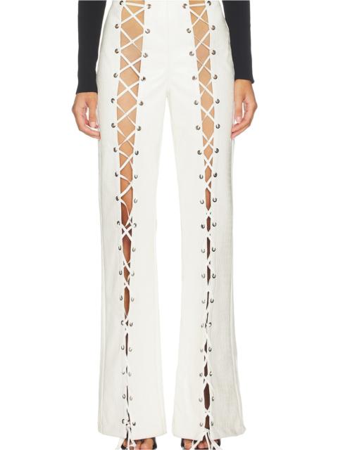 Kim Shui Croc Lace Up Pant
