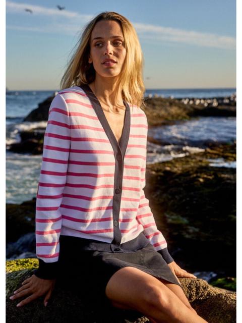 SAINT JAMES MANOSQUE Striped Cotton Cardigan