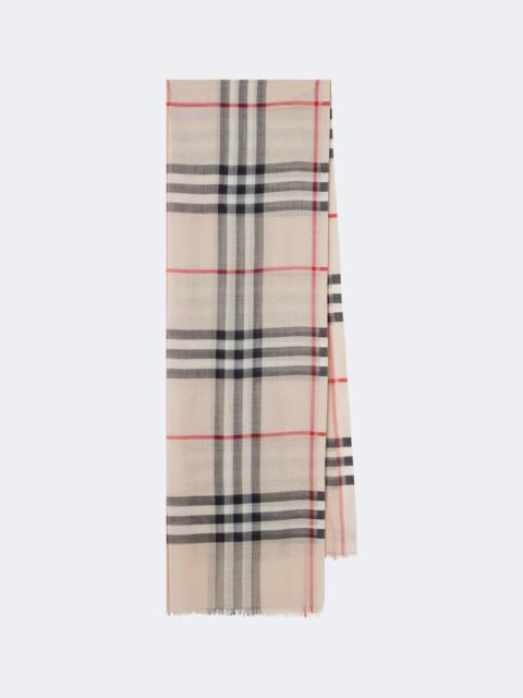 Burberry Burberry Check wool and silk scarf