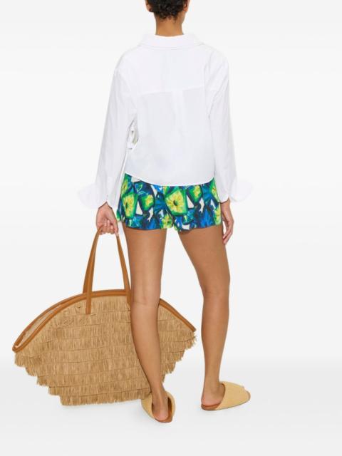 SIMONMILLER Mina floral-print mini shorts