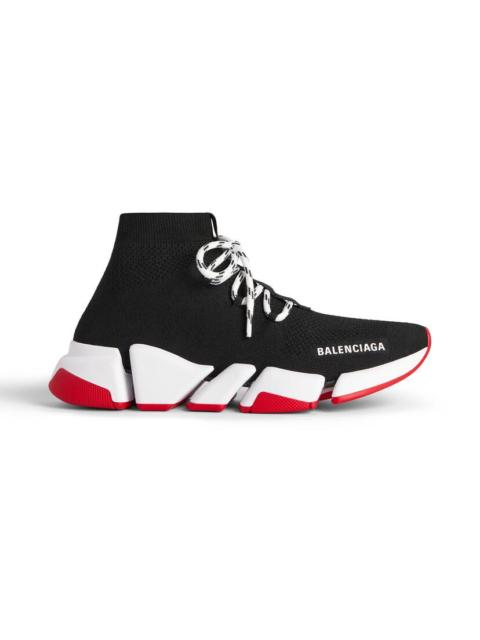 BALENCIAGA Men's Speed 2.0 Lace-up Recycled Knit Sneaker in Black