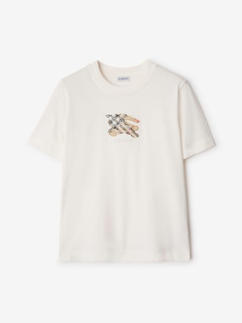 Burberry EKD Check Cotton T-shirt