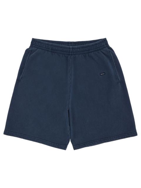 Supreme Supreme Overdyed Small Box Sweatshort 'Dark Slate'