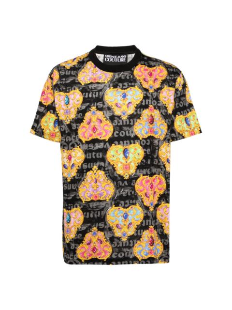 VERSACE JEANS COUTURE Heart Couture cotton T-shirt