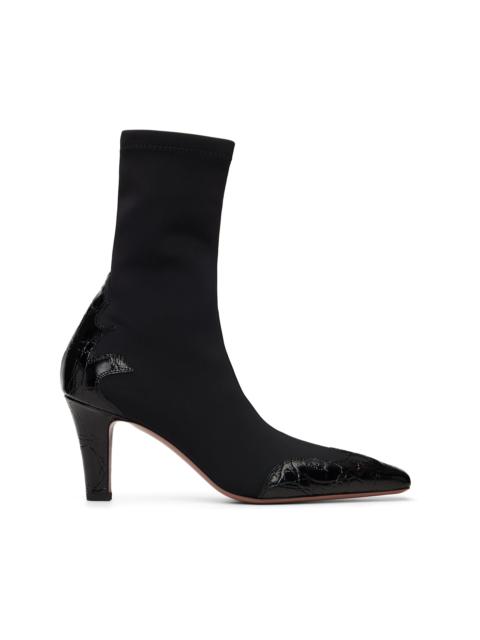 PARIS TEXAS Black Belle Western 75 Ankle Boots