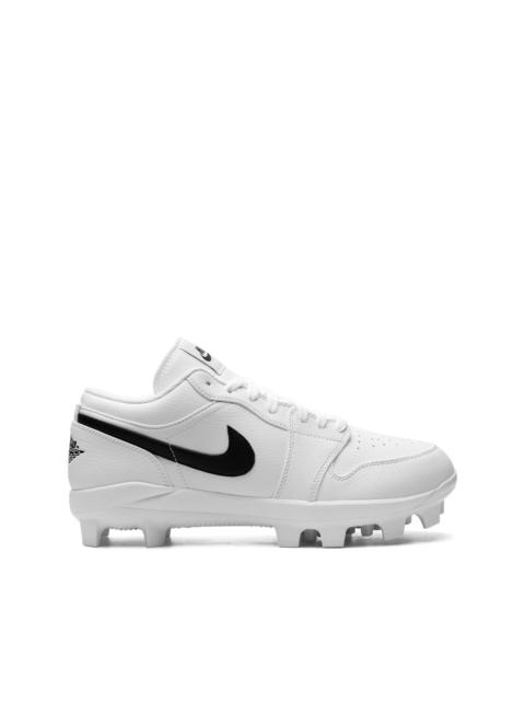 Air Jordan 1 Retro MCS Low "White/Black" baseball cleats