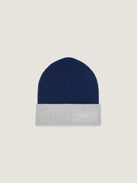 Givenchy BICOLOR BEANIE IN WOOL AND CASHMERE