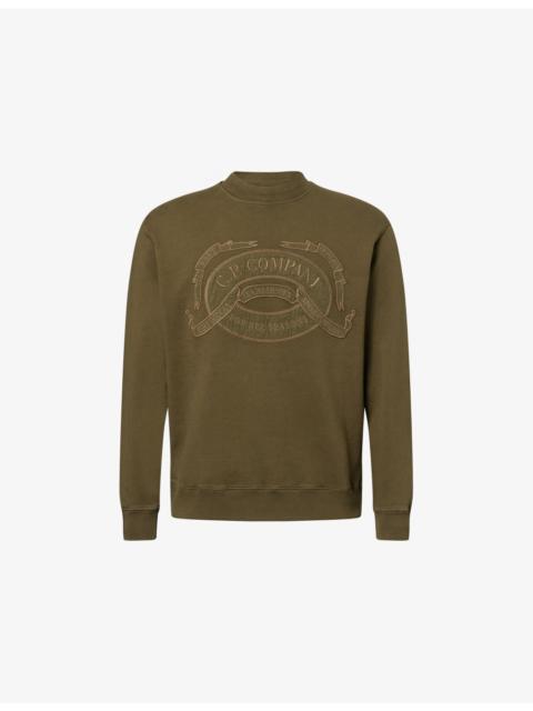 C.P. Company Logo-Embroidered Cotton Sweatshirt