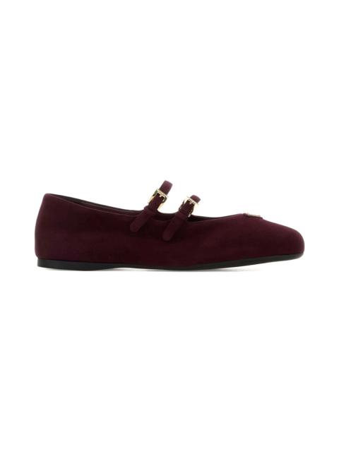 Prada Prada Flat Shoes Bordeaux