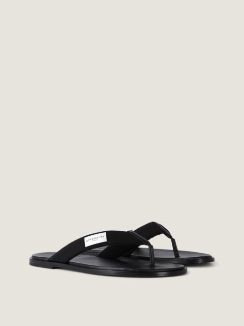 Givenchy GIVENCHY BAY THONGS IN GROS GRAIN AND LEATHER